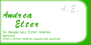 andrea elter business card